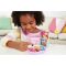 Set de joaca cu 2 papusi si 12 accesorii Polly Pocket Sushi Shop Cat, HCG21