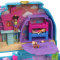 Set de joaca cu 2 papusi si 12 accesorii Polly Pocket, Seaside Puppy Ride, HRD36