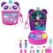 Set de joaca cu 2 papusi si 12 accesorii Polly Pocket, Bubble Tea Panda, HWN95