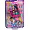 Set de joaca cu 2 papusi si 12 accesorii Polly Pocket, Bubble Tea Panda, HWN95