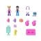 Set de joaca cu 2 papusi si 12 accesorii Polly Pocket, Bubble Tea Panda, HWN95
