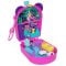 Set de joaca cu 2 papusi si 12 accesorii Polly Pocket, Bubble Tea Panda, HWN95