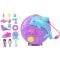 Set de joaca cu 2 papusi si 12 accesorii Polly Pocket, Dolphin Rescue and Play, HWN96