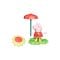Set figurina cu umbrela, Peppa Pig, Muddy Friends, Peppa, G1348