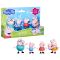 Set de joaca cu 5 figurine Peppa Pig, Peppas Family, G0506