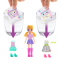 Set de joaca cu mini papusa Polly Pocket, Disco Fashion Reveal, HRD65