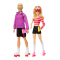 Set 2 papusi Barbie Fashionistas, 65th Anniversary, Barbie si Ken cu 6 accesorii, HXK90