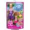 Set de joaca cu papusa, Barbie si Chelsea la picnic, JBF43