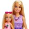 Set de joaca cu papusa, Barbie si Chelsea la picnic, JBF43