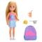 Papusa Chelsea cu accesorii, Barbie, Family&Friends, Cupcake Baking Backpack, JBF46