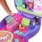 Set de joaca cu papusa si accesorii in gentuta, Polly Pocket, Festive Puppy, JCR38