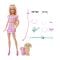 Papusa cu catel si tinute roz, Barbie, Twinning Looks, JFP36