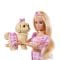 Papusa cu catel si tinute roz, Barbie, Twinning Looks, JFP36