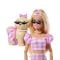 Papusa cu catel si tinute roz, Barbie, Twinning Looks, JFP36