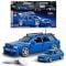 Set de constructie si masina metalica, Brick Shop, Hot Wheels, 94 Audi Avant RS2, JGR28
