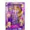 Papusa cu accesorii pentru par, Disney Princess, Magical Hair Rapunzel, JHL46