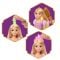 Papusa cu accesorii pentru par, Disney Princess, Magical Hair Rapunzel, JHL46