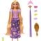 Papusa cu accesorii pentru par, Disney Princess, Magical Hair Rapunzel, JHL46