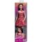 Papusa Barbie Fashionistas, Pink Leopard Print Dress, JJN59