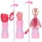 Papusa cu accesorii surpriza, Barbie, Petal Pop, Rosu, JMF59