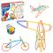 Set de joaca cu bete, Dede, Flexi Bamboo Sticks, 300 piese