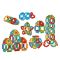 Set de constructie, Dede, Geometric Puzzle, 64 piese