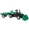 Tractor excavator cu pedale si remorca, Dolu, Ranchero, Verde