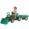 Tractor excavator cu pedale si remorca, Dolu, Ranchero, Verde