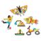 Set de constructie, Dede, Mozaic cu flori, 250 piese