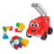 Camion de pompieri si blocuri de constructie, Dede, 30 piese