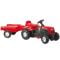 Tractor cu pedale si remorca, Dolu, Ranchero, Rosu