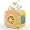 Cub 2 in 1 cu activitati, Dolu, Pastel