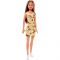 Papusa Barbie Clasic cu rochie galbena, FJF17