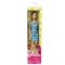 Papusa Barbie Clasic cu rochie albastra, FJF16