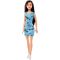 Papusa Barbie Clasic cu rochie albastra, FJF16