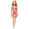 Papusa Barbie Clasic cu rochie orange, FJF14