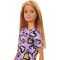 Papusa Barbie Clasic cu rochie mov, GHW49