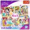Puzzle Trefl 4 in 1, O zi fericita, Disney Princess (35, 48, 54, 70 piese)