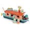 Barca familiei de vidre din lemn premium, Tender Leaf Toys