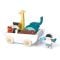 Corabia cu animalute din lemn premium, Tender Leaf Toys, 12 piese