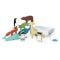 Corabia cu animalute din lemn premium, Tender Leaf Toys, 12 piese