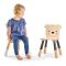 Scaunel din lemn premium Tender Leaf Toys, Forest Bear Chair, Ursulet