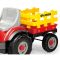 Tractor cu pedale si remorca Peg Perego Mini Tony Tigre , IGCD0529, Rosu