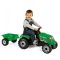 Tractor cu pedale si remorca Smoby, Verde