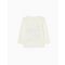 Tricou din bumbac, cu maneca lunga si imprimeu frontal, Zippy, alb