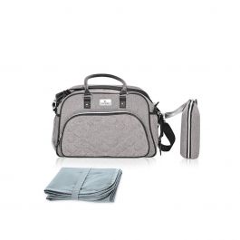   Geanta pentru accesoriile bebelusului, Lorelli, Viola, compartimentata, Grey