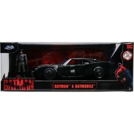 Set masina si figurina din metal, Jada, Batman si Batmobile 2022