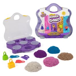 Set de joaca cu nisip si accesorii, Kinetic Sand, Sensory Case