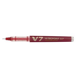 Pix cu varf Roller, Pilot, V7, Hi-Tecpoint, reincarcabil, Rosu