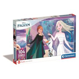 Puzzle Clementoni Disney Frozen Jewels, 104 piese | Noriel
